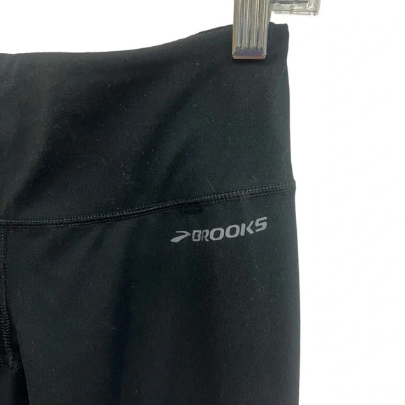 Brooks Greenlight running tights with gathered hem & 2 waist pockets size small - Picture 3 of 11